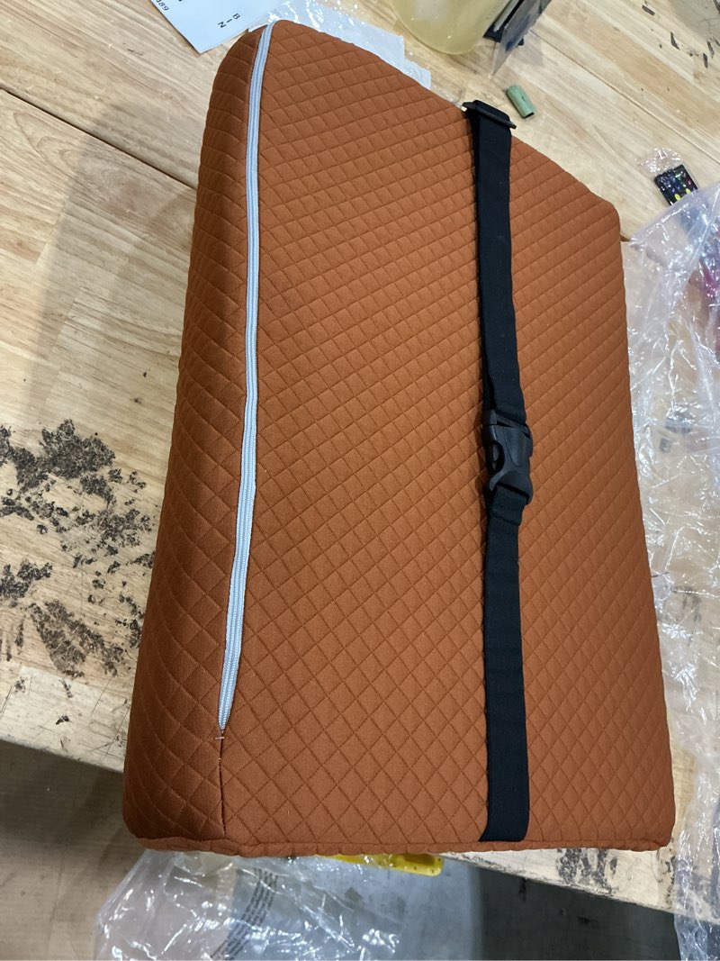 Condition photo showing Good Condition for hombys lumbar support pillow for recliner chair, memory foam back support cushion for elderly,extra large lumbar support pillow,thick backrest for home reading (coffee, 20“x13.5"x5") coffee 20“x13.5"x5"