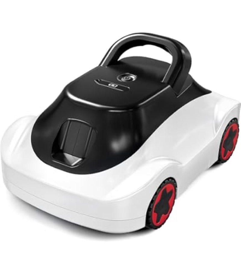 c5 robotic pool cleaner, cordless pool vacuum for above-ground & inground pools up to 2,200 sq.ft, strong suction, 180-min runtime, smart auto-parking & 2.7l large debris basket
