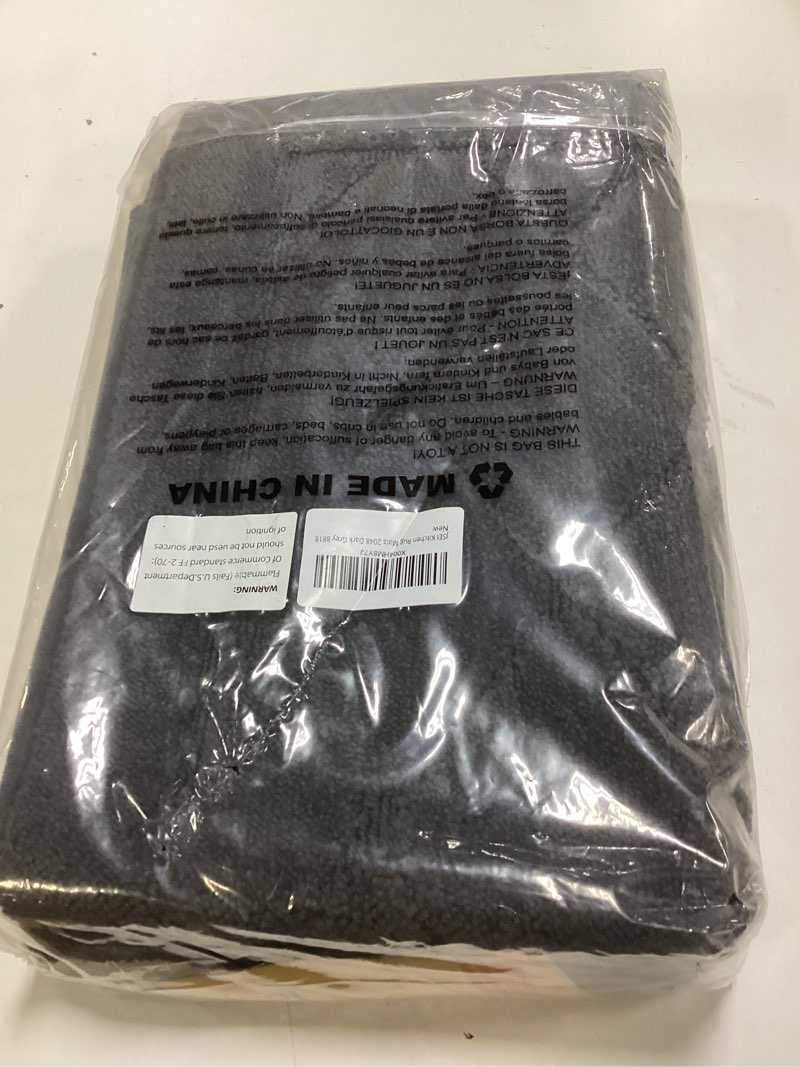 Condition photo showing New/Like New for JSEI Non-Slip Bathroom Rugs, Self Adhesive No Sliding Bath Rugs Set of 2, Machine Washable Absorbent Bath Mat Set for Tub Shower & Single Sink 20”x32”+20”x48”, Dark Grey, Diamond Pattern Dark Grey 20''x32''+20''x48''(Diamond Pattern)