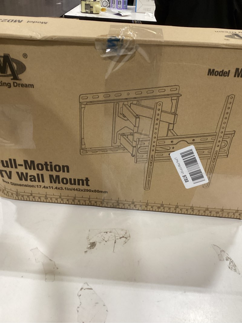 Condition photo showing Good Condition for Mounting Dream TV Wall Mount for 32-65 Inch Television,Mount with Swivel and Tilt, Full Motion Bracket with Articulating Dual Arms, Fits 16inch Studs, Max VESA 400X400 mm, 99lbs, MD2380 For 32" to 65" TVs, 16" Studs