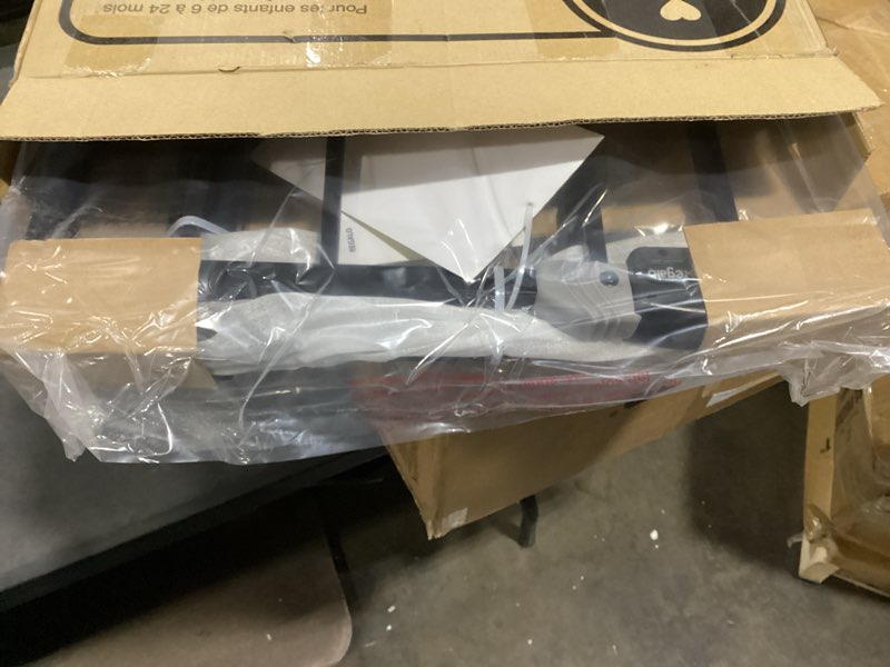 Condition photo showing Good Condition for regalo safety 36" extra tall baby gate for doorways & bottom of stairs, pressure mounted walk through gate for babies, toddlers & pets, tested & safe for 30 years, american designed, american owned black 29-36.5"w x 36"h