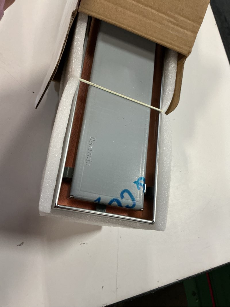 Condition photo showing As Is for Neodrain 24-Inch Linear Shower Drain- with 2-in-1 Flat & Tile Insert Cover, Brushed 304 Stainless Steel Rectangle Shower Floor Drain,Floor Shower Drain Stainless Steel 24 In