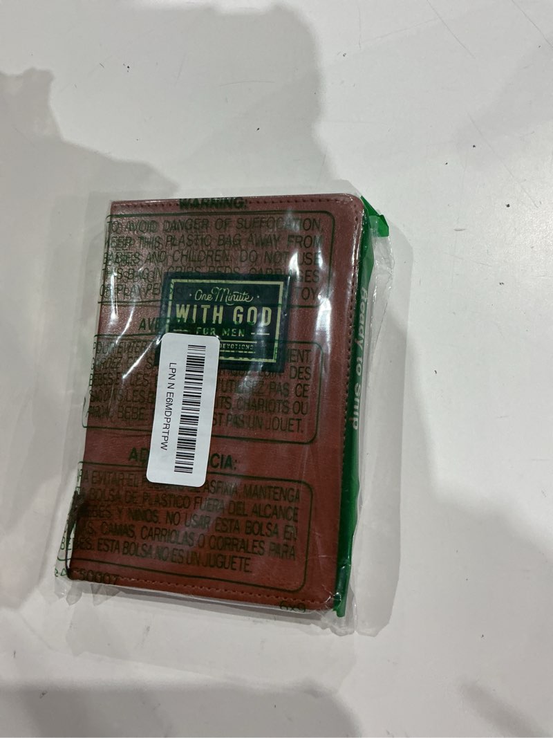 Condition photo showing New/Like New for one minute with god for men, 365 days of daily prayer brown book,2026 mens daily devotional & prayer journal, bible prayer tracking diary
