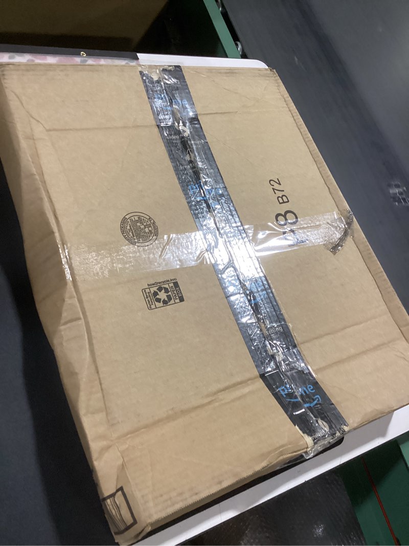 Condition photo showing New/Like New for Blue Abstract Wall Art Canvas - Navy and White Framed Painting for Living Room, Bedroom, Office Deco