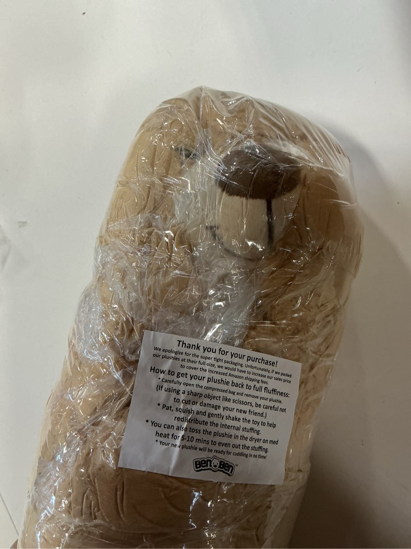 Condition photo showing Good Condition for BenBen Teddy Bear Stuffed Animal, 18 inch Brown Stuffed Teddy Bear Plush Toy, Soft Plushies Gifts for Baby Shower, Easter Decorations