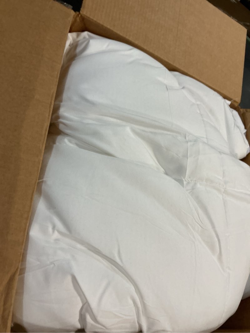 Condition photo showing Good Condition for bedsure comforter duvet insert - quilted comforters cal king size, all season duvet, gentlesoft down alternative bedding, with 8 tabs, gifts for women/men, white, california king 96 x 102 inches white california king
