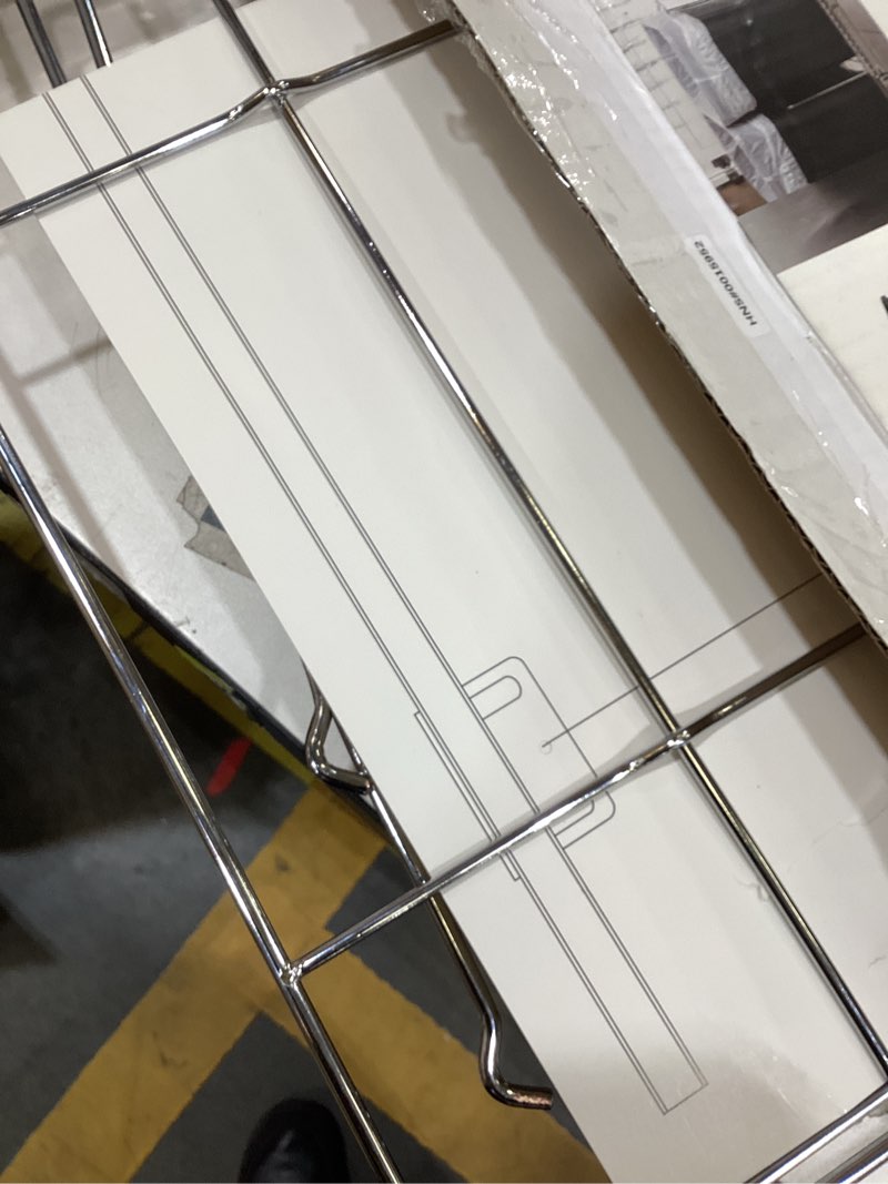 Condition photo showing Good Condition for Double Pull-Out Trash Can for Cabinet - Set of Two 9 Gal / 36 qt Supported – Heavy-Duty Chrome, Smooth Slide with Trash Bag Storage - Requires 21.75" Cabinet Opening (Bin Not Included)