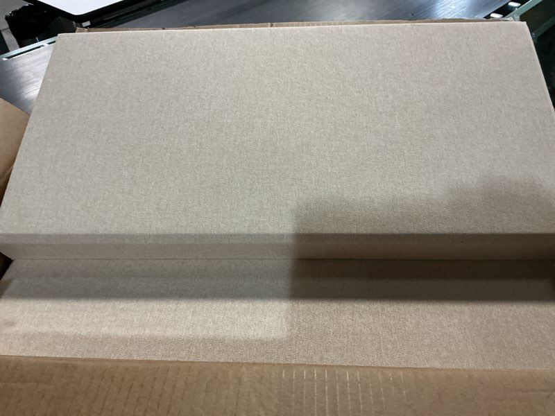 Condition photo showing Good Condition for 6 pcs acoustic panels, large soundproof wall panels, professional fiberglass sound absorbing panels, 23.6x11.8 inches sound proof foam panels for walls, studio home offices (white)