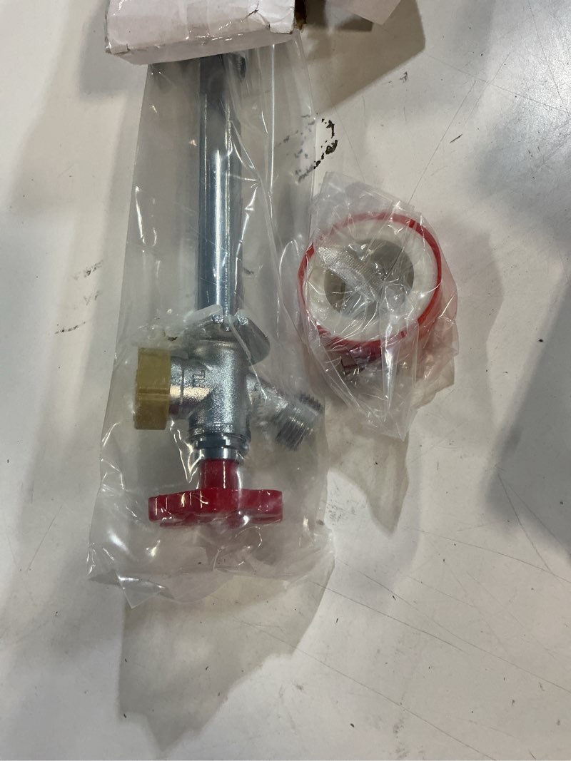 Condition photo showing Good Condition for boltigen 12inch anti-siphon frost free sillcock valve, no lead brass freeze proof outdoor water faucet, 1/2" npt x 3/4'' ght hose bib frost free outside spigot