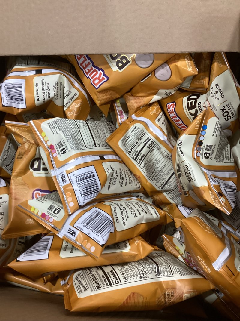 Condition photo showing New/Like New for Baked, Ruffles Cheddar & Sour Cream, 0.8 Ounce (Pack of 60)