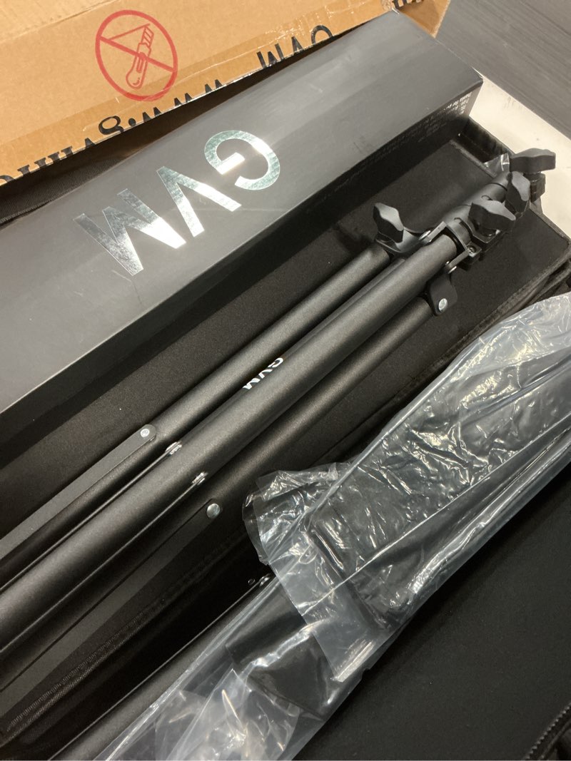 Condition photo showing New/Like New for gvm 2 pack led video lighting kits with app control, bi-color variable 2300k~6800k with digital display brightness of 10~100% for video photography, cri97+ tlci97 led video light panel +barndoor