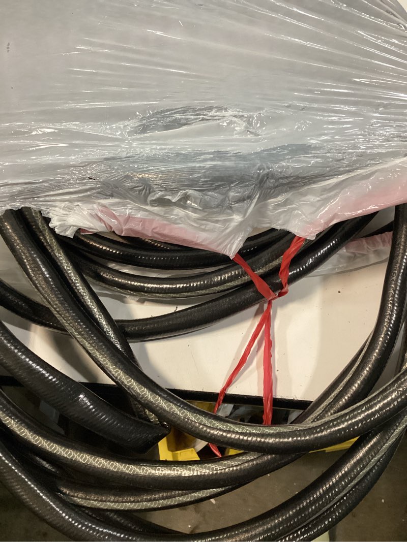Condition photo showing As Is for 10ft lightweight flexible garden hose,non-slip handles,non-kink hose,solid brass fitting for boats, rv water hose,marine washdown,lawn,garden,leakproof tpe hose