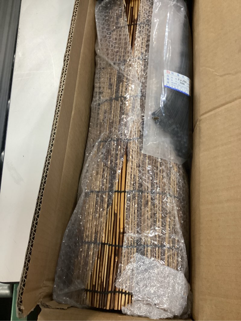 Condition photo showing As Is for natural reed fencing rolls,4ft x 16.4ft balcony reed fence bamboo screen fencing for outdoor backyard patio? privacy screen panels,balcony fencing covering (size : h0.61xl6m/h2xl20ft)