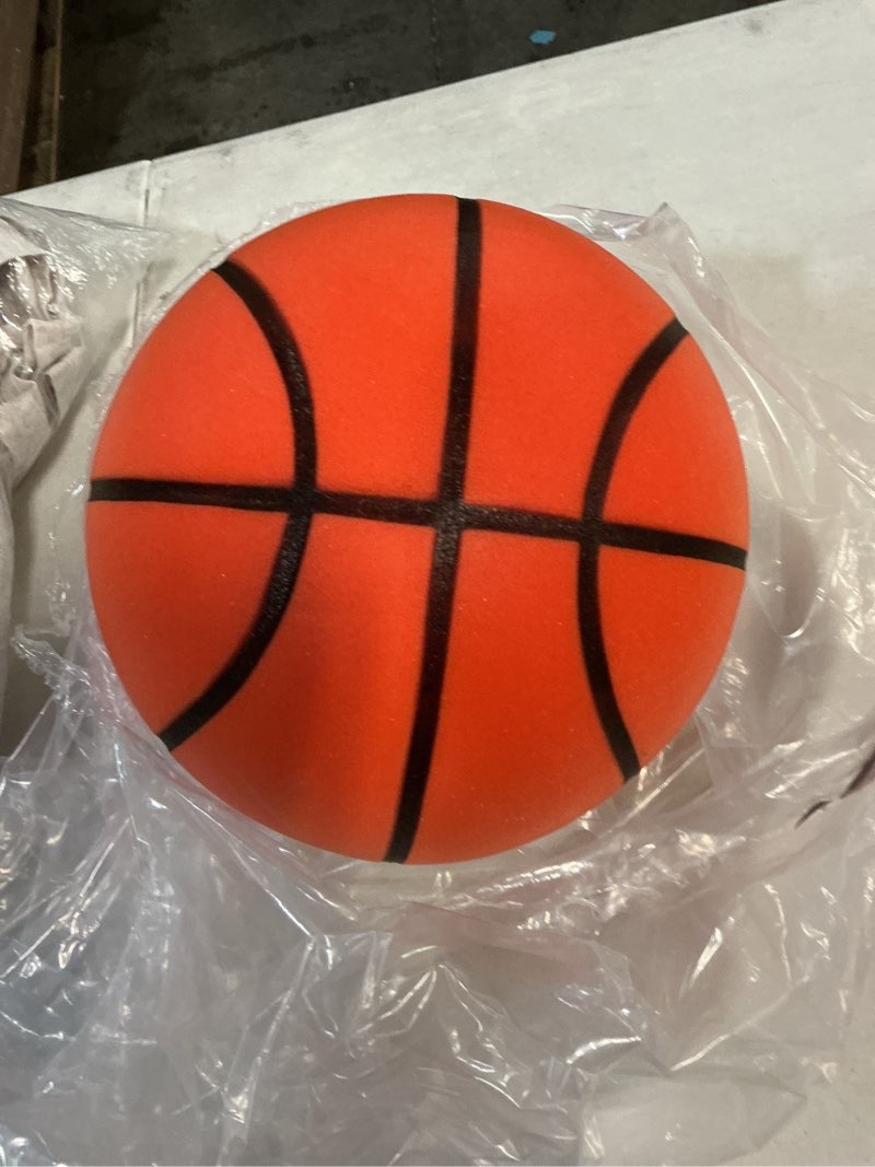 Condition photo showing Good Condition for aldwdy silent basketball size 7 (29.5") – grooved airless indoor basketball for quiet dribbling and indoor training, pro pu foam ball – real feel higher bounce quieter orange