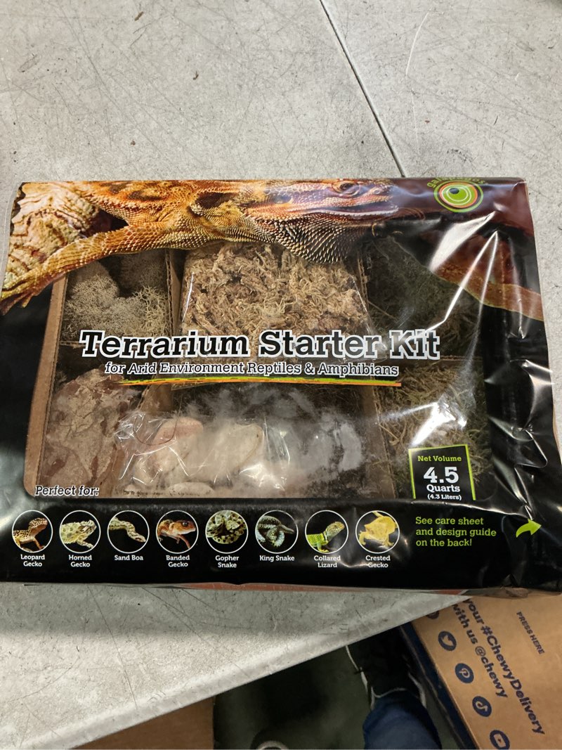 Condition photo showing New/Like New for Galapagos Terrarium Starter Kit  Arid Environment  4.5qt Box