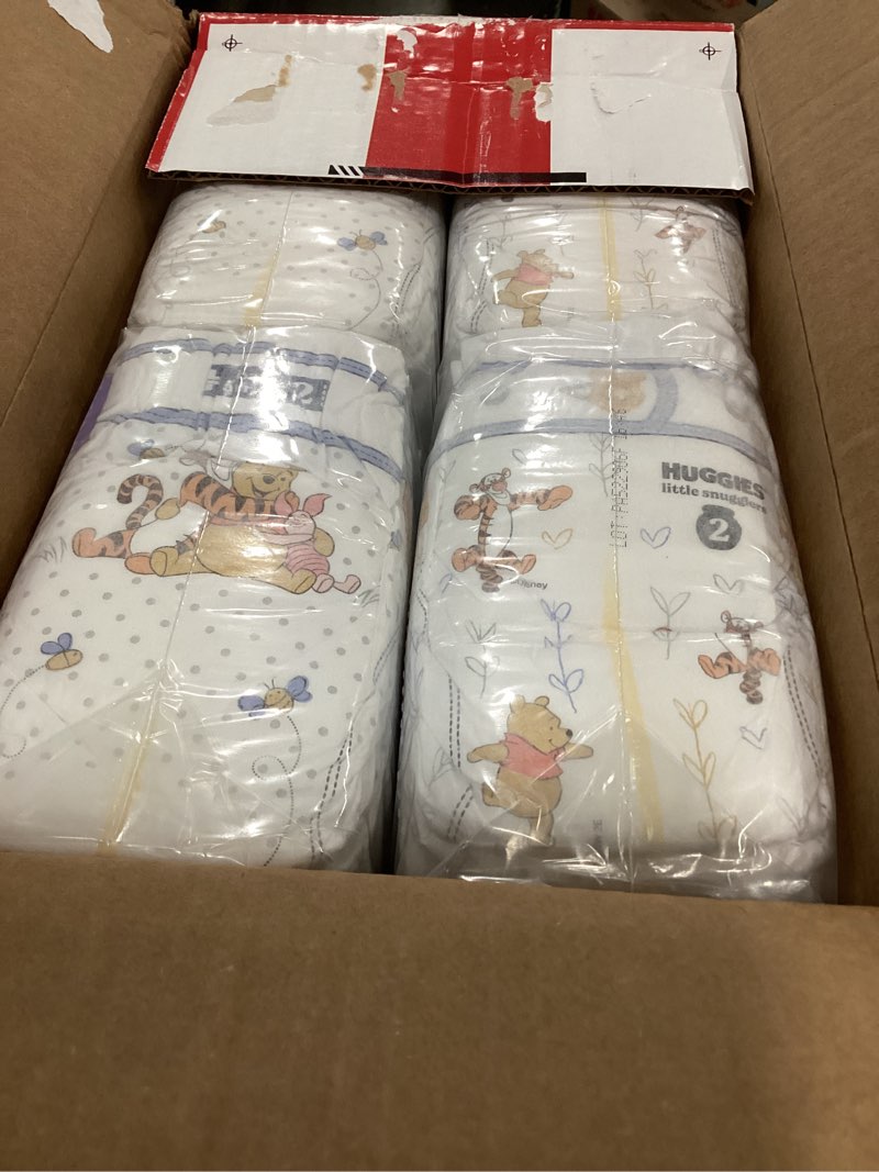 Condition photo showing New/Like New for Huggies Size 2 Diapers, Little Snugglers Baby Diapers, Size 2 (12-18 lbs), 84 Count, Packaging May Vary Size 2 84