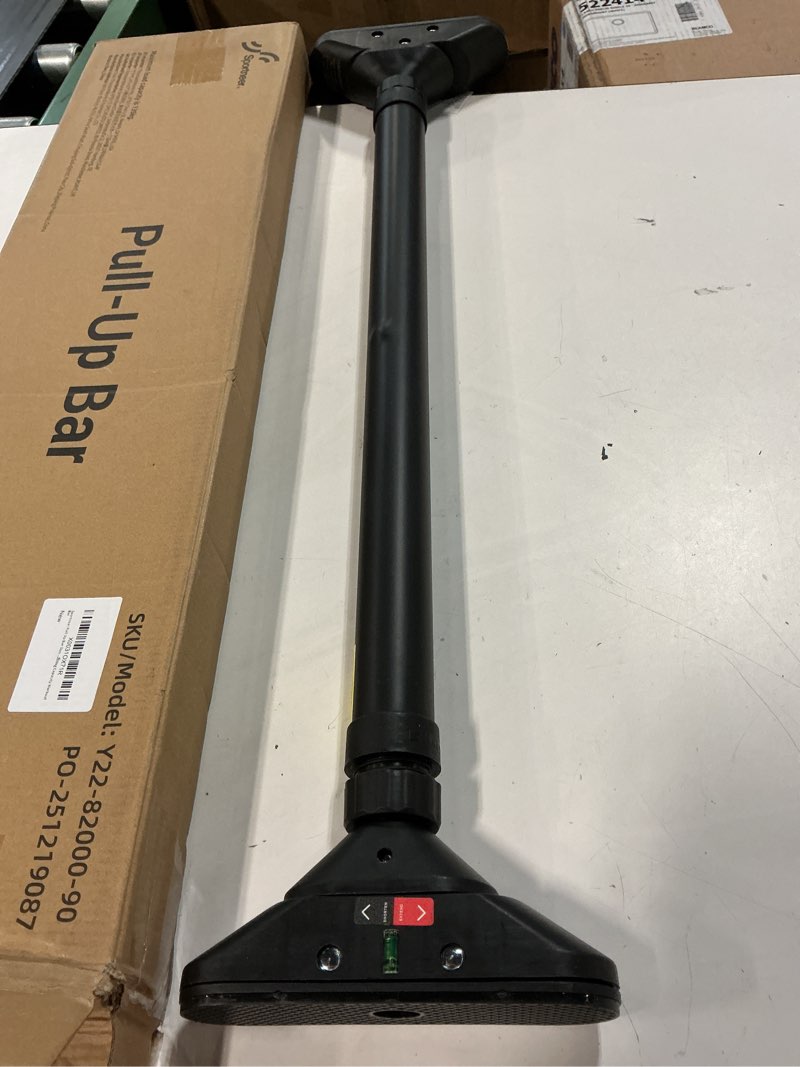 Condition photo showing Good Condition for sportneer pull up bar: strength training chin up bar no screws - adjustable 29.5''-37''(75-94cm) width locking mechanism pull up bar for doorway - max load 440lbs for home gym upper body workout, non-slip