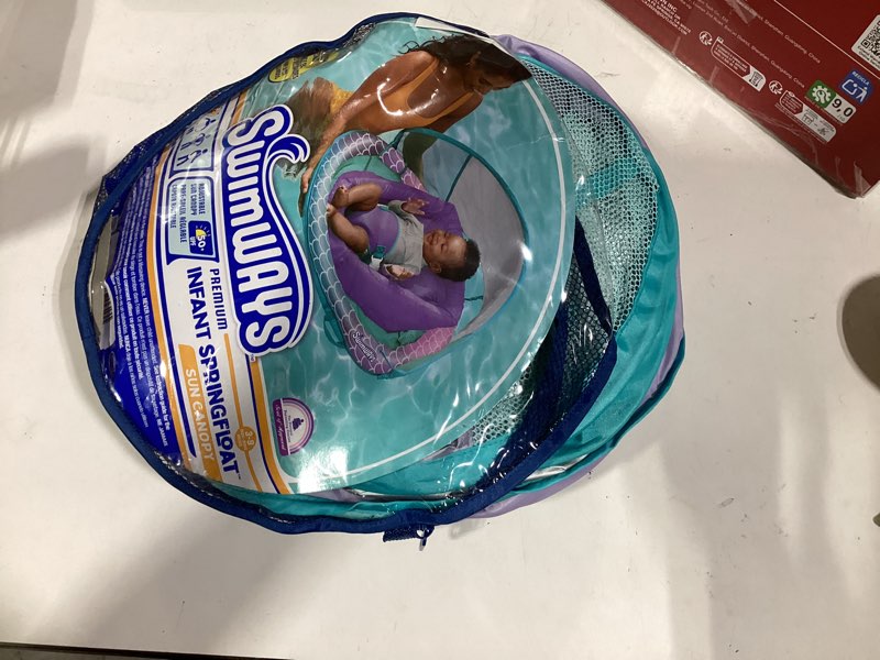 Condition photo showing Good Condition for swimways infant spring float, baby pool float with canopy, swimming pool accessories for kids 3-9 months, mermaid