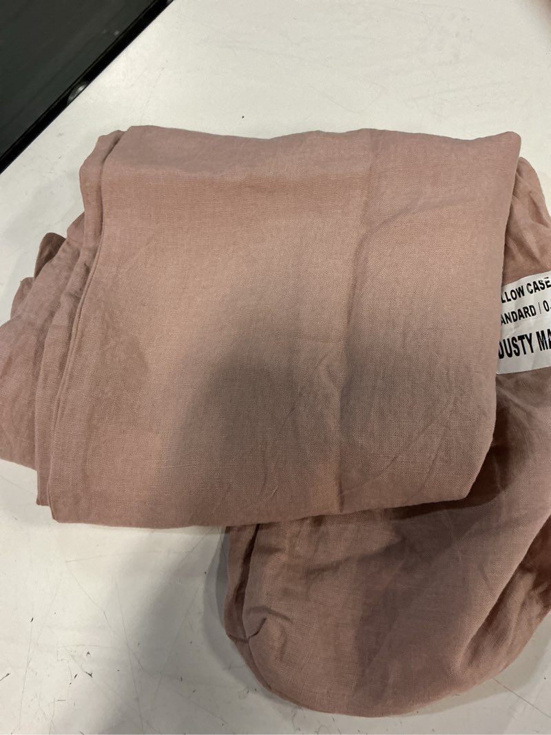 Condition photo showing As Is for  quince european linen pillowcase set king 
