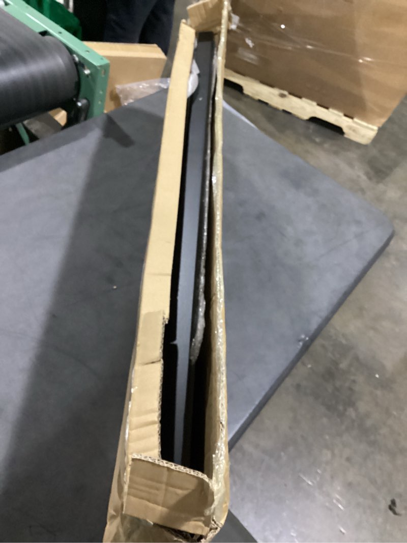 Condition photo showing Good Condition for vasmia console table, entryway table, narrow sofa table, 39" bamboo hallway table for entryway, living room, bedroom, foyer, black black 9.4"d x 39.4"w x 29.5"h