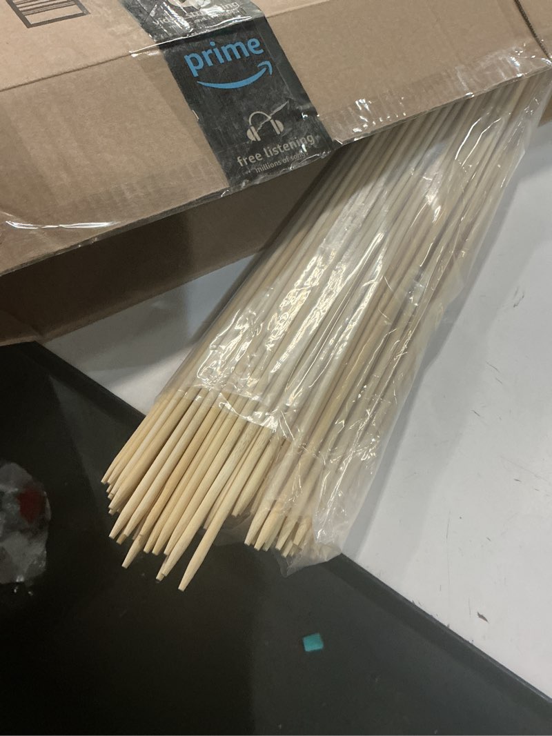 Condition photo showing Good Condition for Smores Sticks 36" Long 5 mm Thick, 120 PCS Marshmallow Roasting Smore Sticks Bamboo, Disposable Marshmellow Sticks Camping Heavy Duty SMores Skewers for Outdoor Fire Pits Campfires Hot Dog Sausage