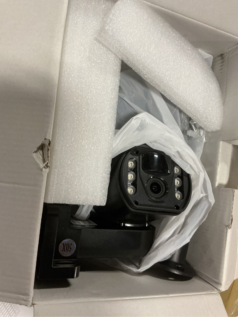 Condition photo showing Good Condition for 50x optical zoom security camera, 4g lte cellular home security camera, 6mp hd, two-way audio, battery & solar powered, pir human detection, patrol monitoring, color night vision, ip66 waterproof