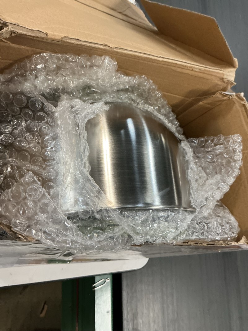 Condition photo showing Good Condition for 5.3qt stainless steel salad spinner, salad spinner stainless steel with stop button & drain hole, non-slip base, vegetable spinner dryer, dishwasher safe for kitchen