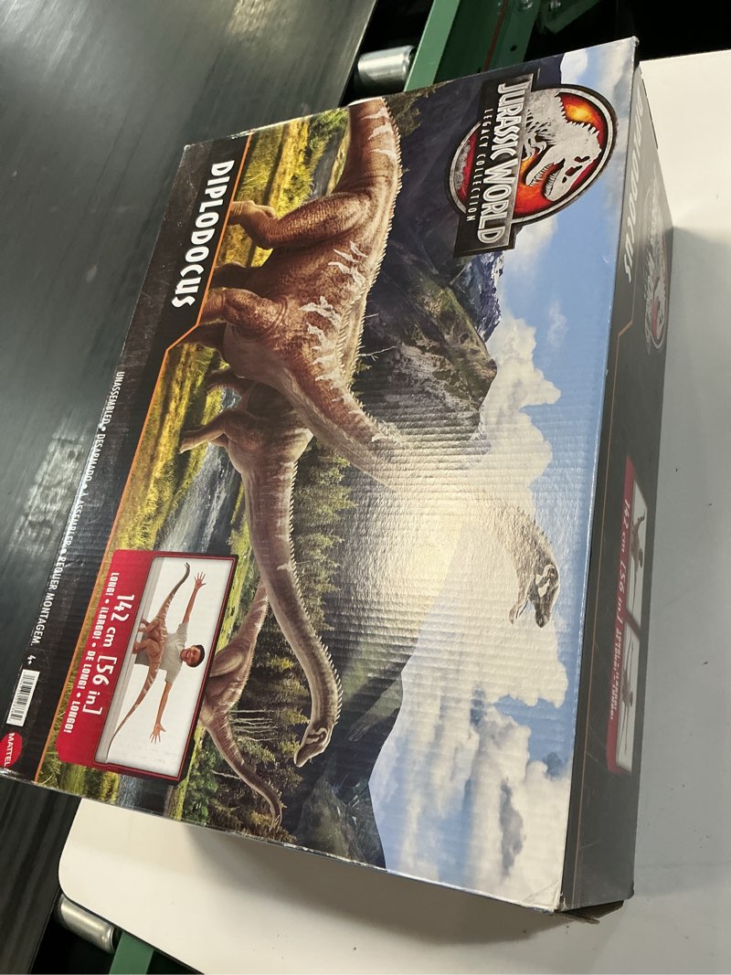 Condition photo showing New/Like New for jurassic world legacy collection diplodocus dinosaur action figure, 56 inches long