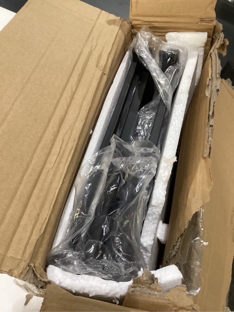 Condition photo showing Good Condition for Himix Storage Shelves with 20 Hooks, 5-Tier Collapsible Organization Storage Rack Bookshelf Folding Pantry Shelves Cube Shelf Wire Shelving Holds 440 Ibs for Garage Kitchen Room, Black 5-Tier Black