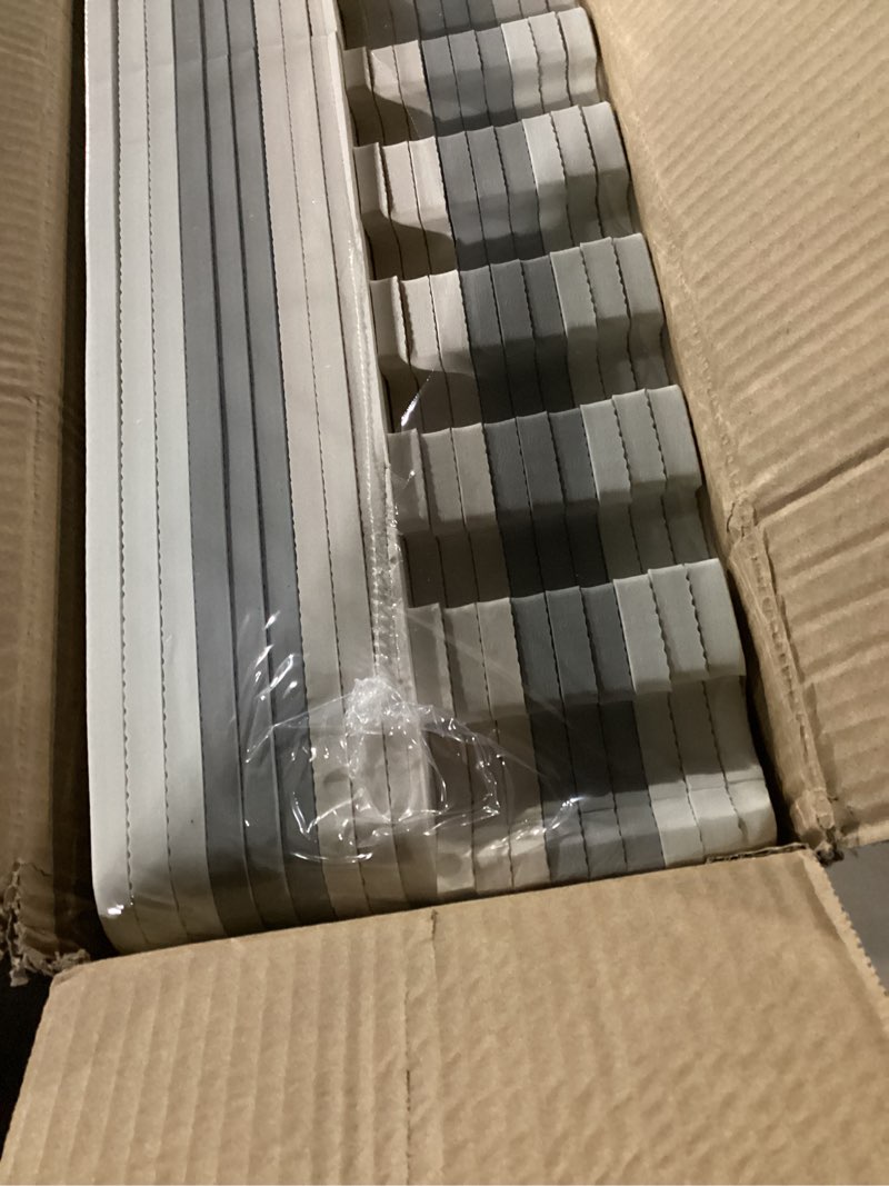 Condition photo showing New/Like New for ProSource Foam Puzzle Floor Play Mat for Kids and Babies with Solid Colors, 36 or 16 Interlocking Tiles with Borders, White/Grey/Beige White/Grey/Beige - 36 Tiles