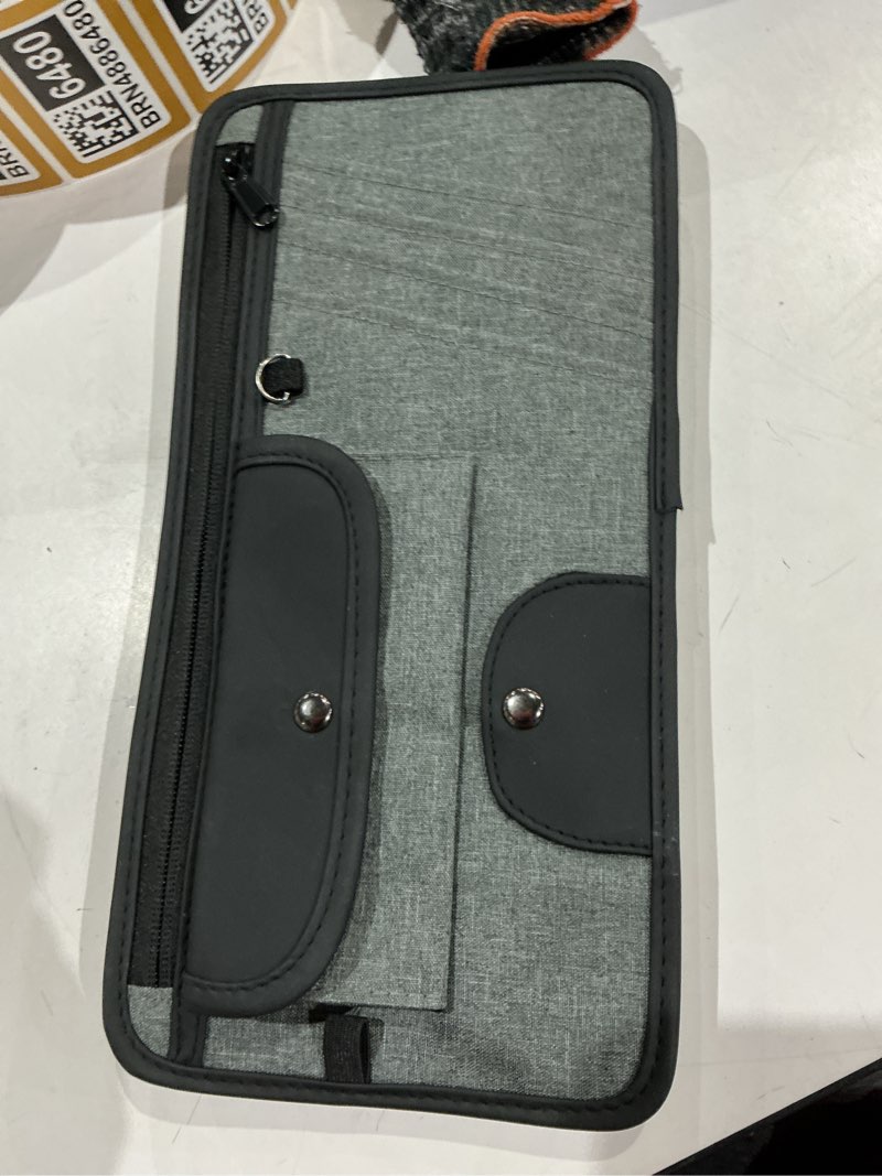 Condition photo showing Good Condition for car visor organizer, visor organizer storage bag with photo frame and sunglasses holder, practical car accessory for organizing items