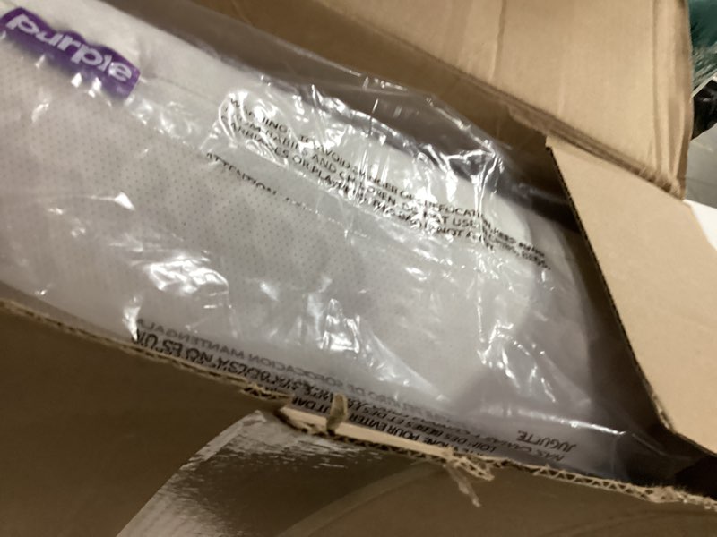 Condition photo showing New/Like New for purple harmony pillow – talalay latex foam cooling pillow for combo or side sleepers, 360º hex gelflex grid for no-pressure support and luxurious weightless feel - standard, medium feel, med height