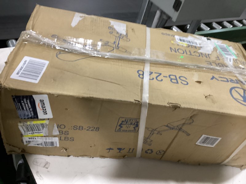 Condition photo showing New/Like New for Marcy Multi-Purpose Adjustable Workout Utility Weight Bench for Full Body Upright, Incline, Decline, and Flat Exercise SB-228 , 42.00 x 26.00 x 48.00 inches, Black