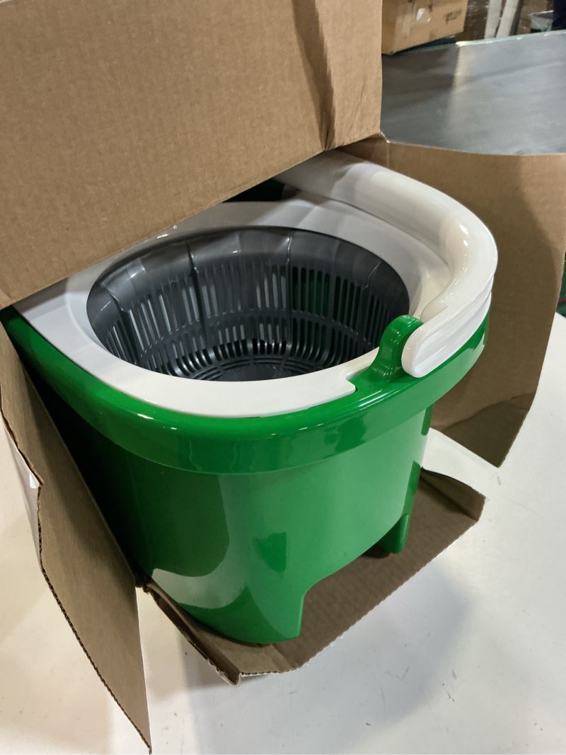 Condition photo showing As Is for libman tornado spin mop with microfiber head - adjustable handle, no-spill bucket - commercial/residential - antimicrobial - easy cleaning