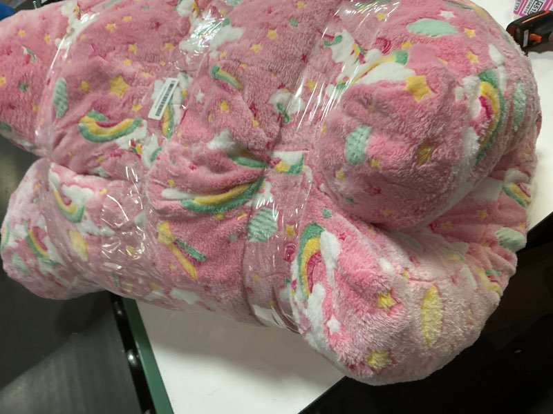 Condition photo showing As Is for comax bean bag chair for kids, unicorn convertible toddler beanbag bed, children bean chair stuffed to floor mattress with filler, colorful unicorn colorful unicorn 29.5"dx29.5"wx20.5"h