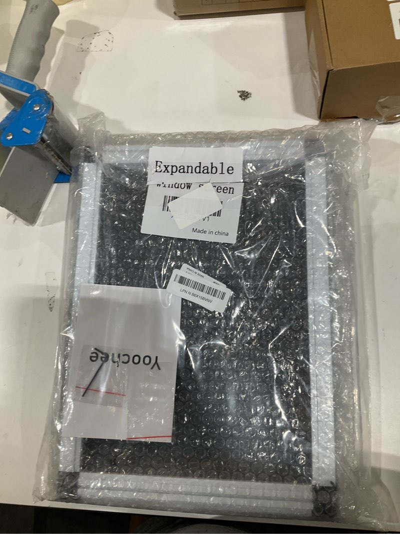 yoochee expandable window screen, 2 pack adjustable window screen (10" h x 14.3" - 25" w) - extra sm