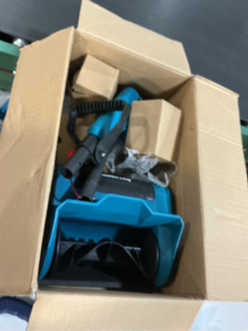Condition photo showing Good Condition for Cordless Snow Shovel, Electric Snow Blower, 26FT Throw Distance, Battery Snow Thrower, Winter Snow Removal Tool for Home, Yard and Patio, Lightweight 9lb, Includes 2pcs 4.0Ah Battery and Charger