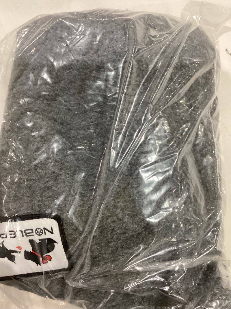 Condition photo showing As Is for dentrun reversible dog coat - windproof polar fleece vest with reflective neck strips, hook & loop closures, sleeveless cold weather jacket for large dogs, xl x-large grey