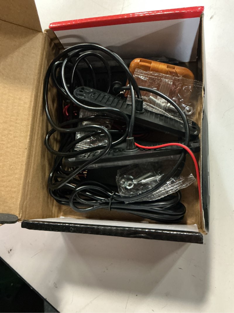 Condition photo showing Good Condition for Sidaqi LED Emergency Strobe Lights with Remote Control,Red&Blue 4IN1 24LED Grille Warning Flashing Construction Ploice Light Waterproof 12V