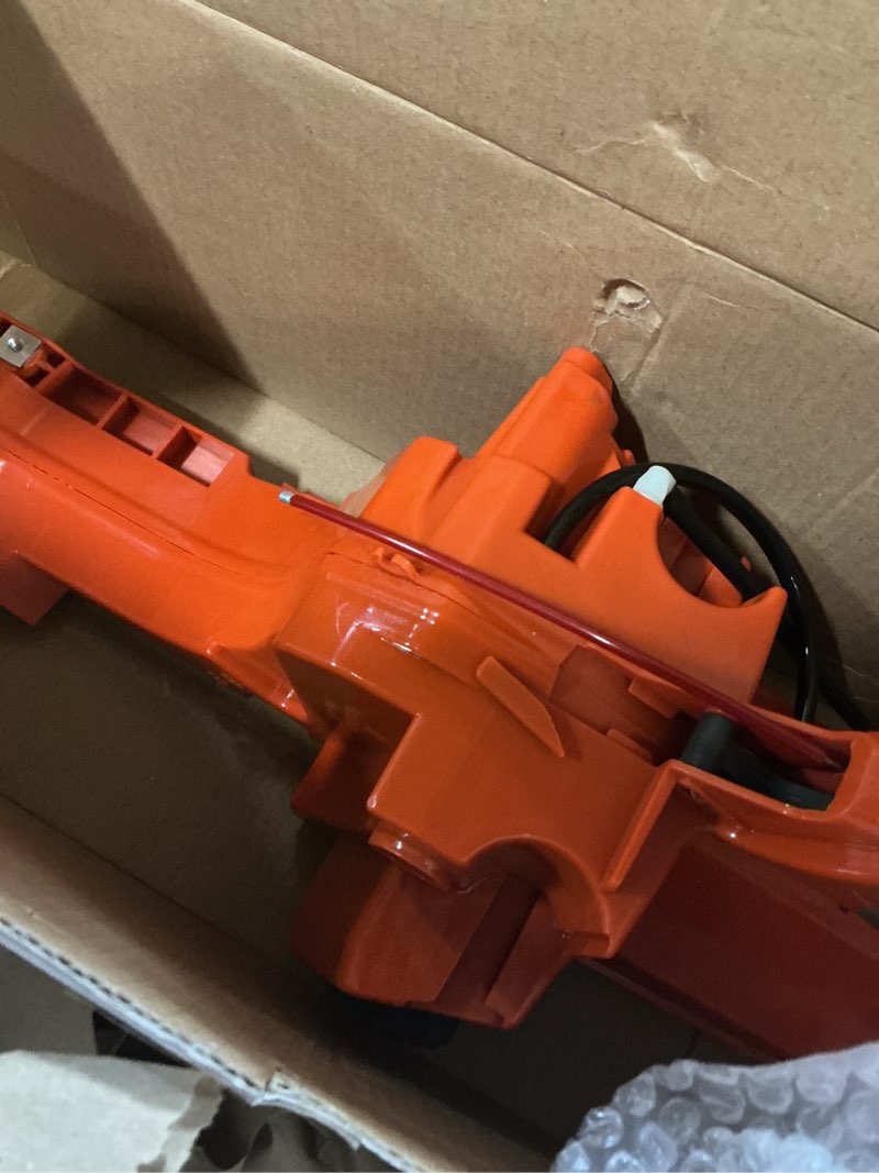 Condition photo showing As Is for Fuel Tank Assembly Rear Handle Fuel Tank Trigger Assembly for Hus 395XP Chainsaw (missing parts)