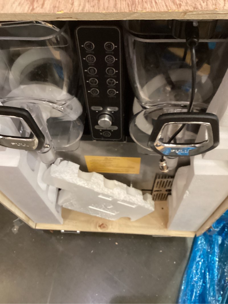 Condition photo showing As Is for commercial slushie machine, margarita daiquiri wine frappe slush frozen drink machine, 30l