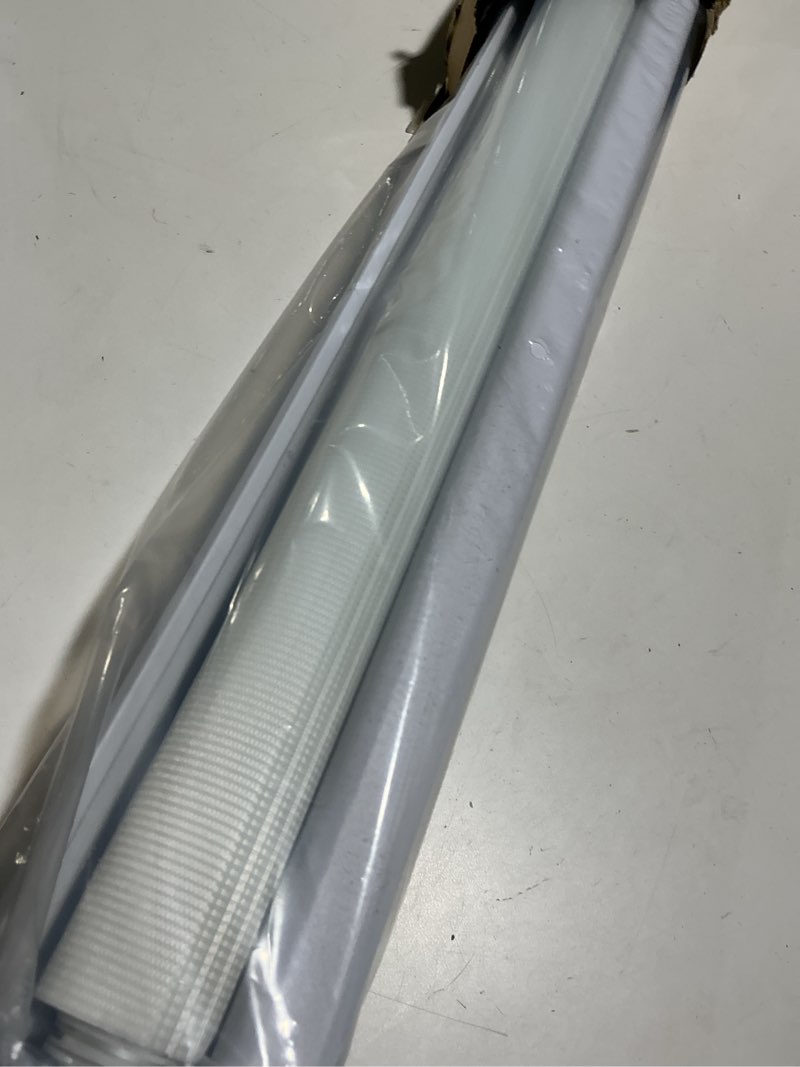 Condition photo showing Good Condition for joydeco cordless zebra blinds for windows, dual layer light control window blinds with light-proof aluminum cover, free-stop roller shades for home & office (white,51" w x 75" h) upgrade- white (aluminum cover) 51"w x 75"h
