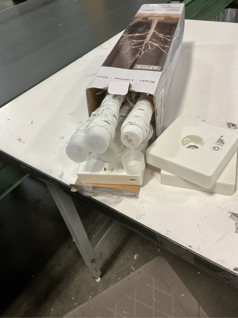 Condition photo showing Good Condition for Vanthylit Christmas Tree Decorations, White Birch Tree with LED Lights- Set of 4, Warm White Small Tree Lights Battery Powered/USB, Timer Lighted Tree for Home Wedding Indoor Outdoor Decor (2 FT) 4-Pack, 2 ft