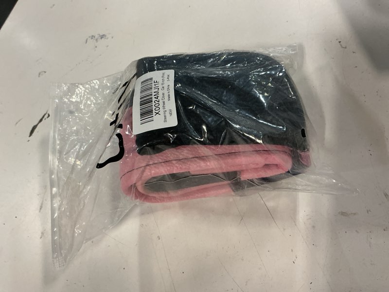 Condition photo showing Good Condition for Cxtiy Steering Wheel Cover for Women Leather Universal Steering Wheel Covers for Car 15 inch (Pink)