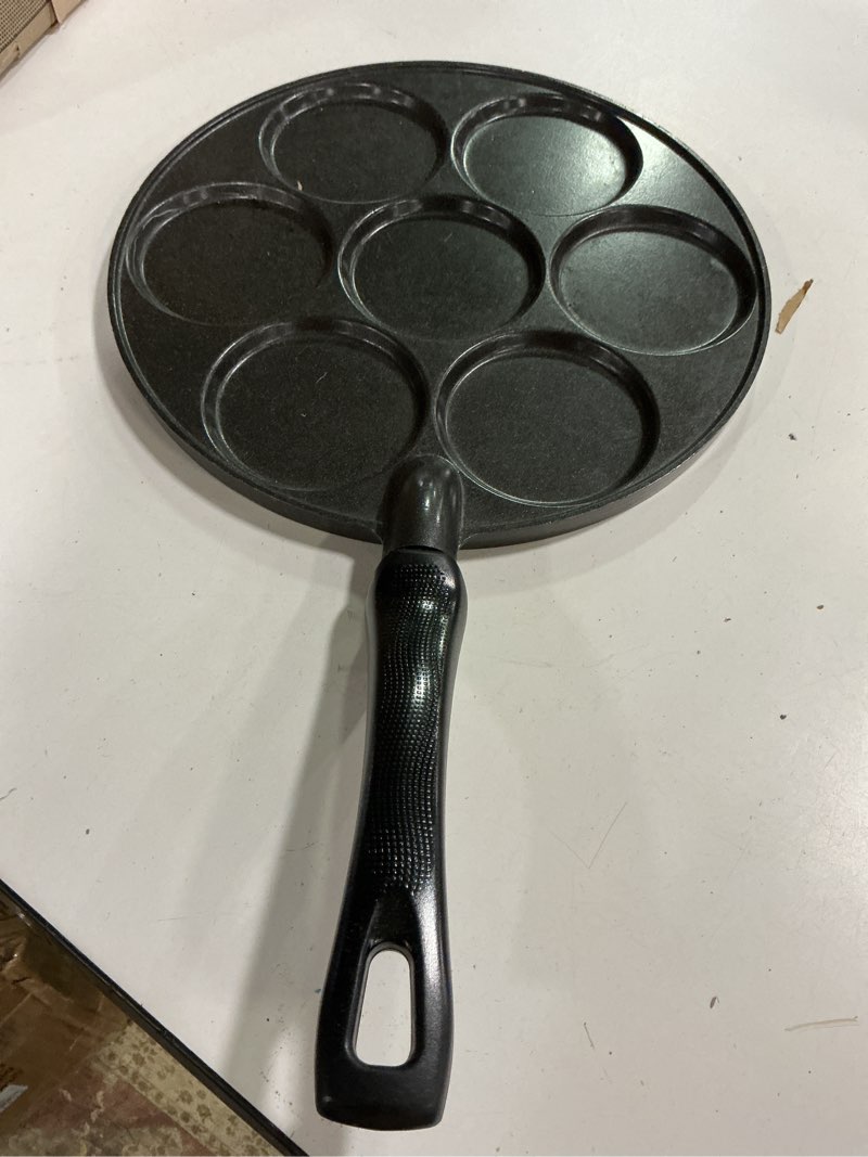 Condition photo showing As Is for Nordic Ware Silver 01940 Scandinavian Dollar Pancake Pan 17.5 x 10.2 x 2.5