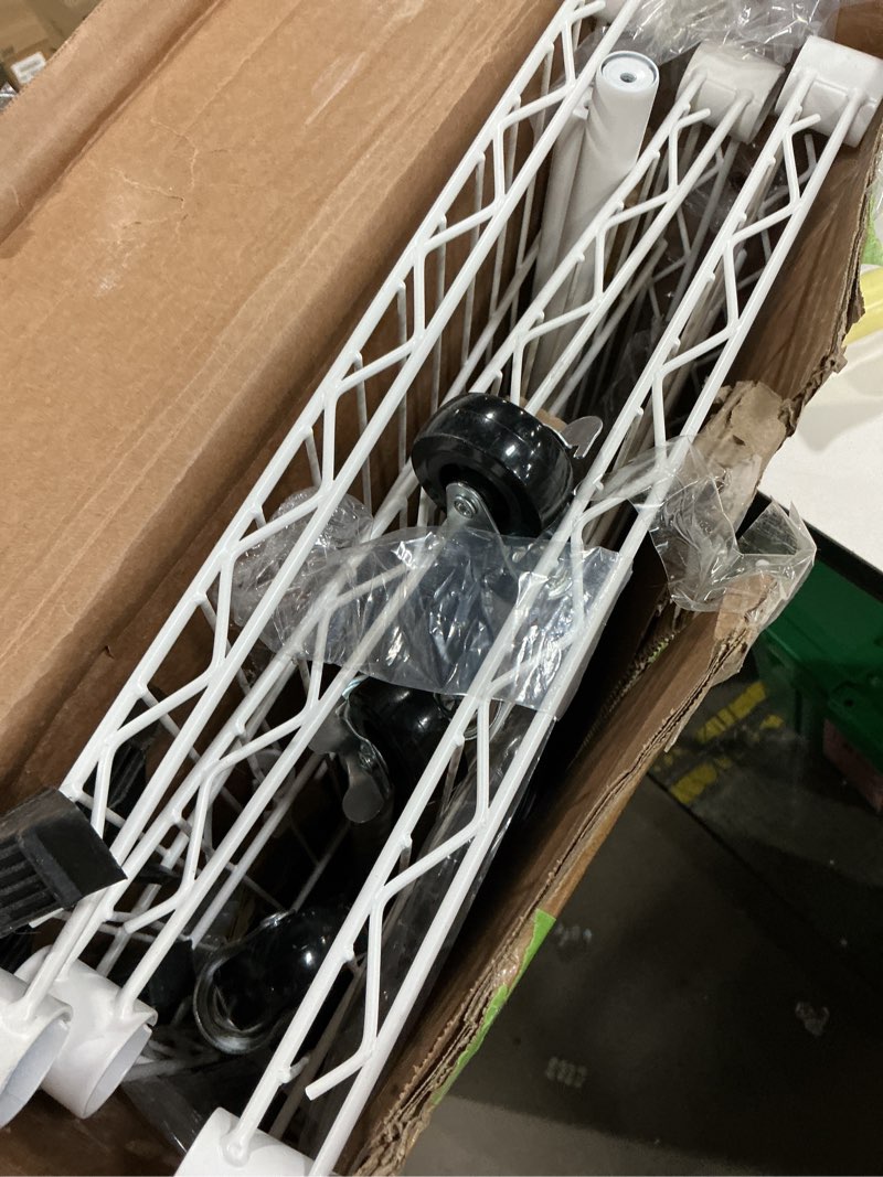Condition photo showing As Is for FUTASSI Black Clothing Rack with Black Cover, P1C Plus Rolling Closet with Wheels, Metal Garment Rack for Hanging Clothes, Clothing Storage Wardrobe, 46" W x 18.5" D x 80.7" H, Load 524 Pounds Black Rack with Black Cover
