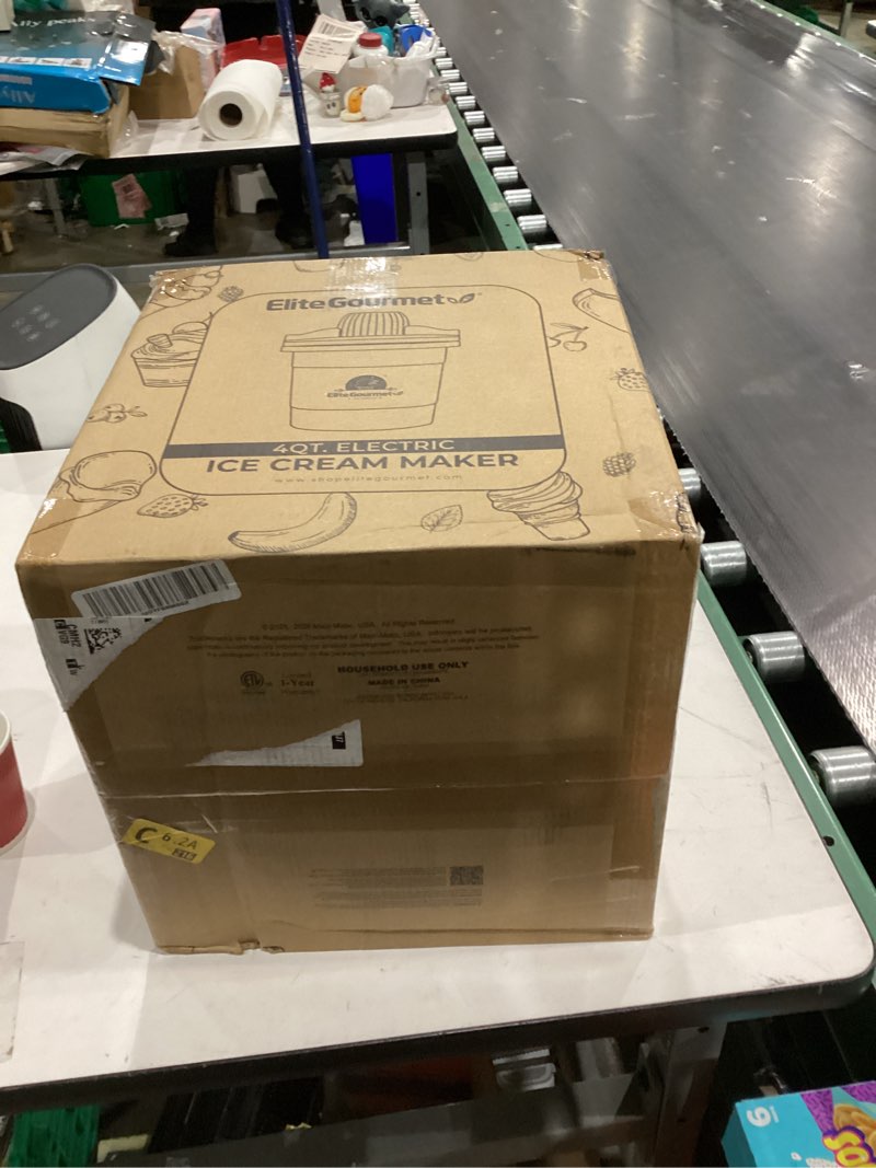 elite gourmet 4 qt electric ice cream maker