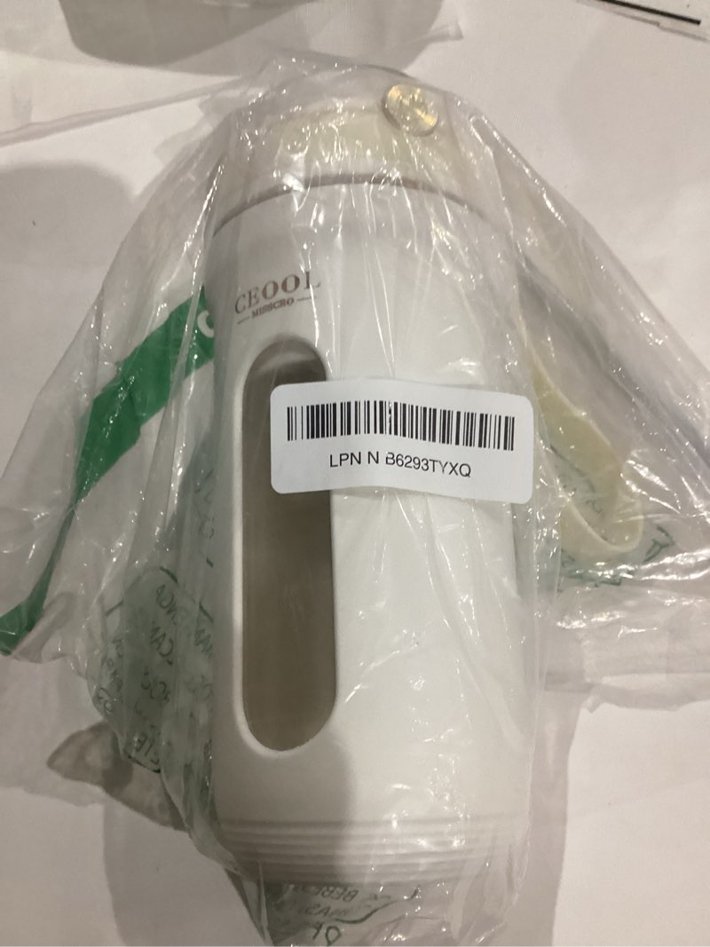 Condition photo showing As Is for Portable Blender for Shakes and Smoothies, 12OZ Personal Size Blenders with 10 Stainless Blades, Mini Blender Cup for Kitchen, Office, Gym, USB-C Rechargeable, Travel Lid, Licuadora Portatil