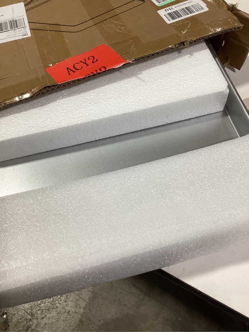 Condition photo showing New/Like New for CROSSON 16× 24 Inch Cookie Sheet Pans Set of 3-Baking Tray Jelly Roll Pan Set Commercial Grade Aluminum Coated Statinless Steel Bun Pan for Oven,Freezer,Bakery Hotel Restaurant