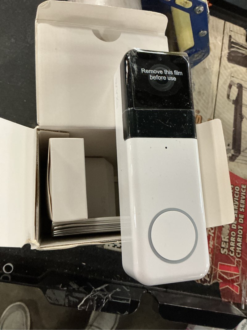 Condition photo showing Good Condition for wyze wireless video doorbell pro (chime included), 1440 hd video, 1:1 aspect ratio: 1:1 head-to-toe view, 2-way audio, night vision old version-wireless video doorbell pro